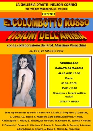 Mostra di Enrico Colombotto alla Galleria Nelson Cornici di Vercelli