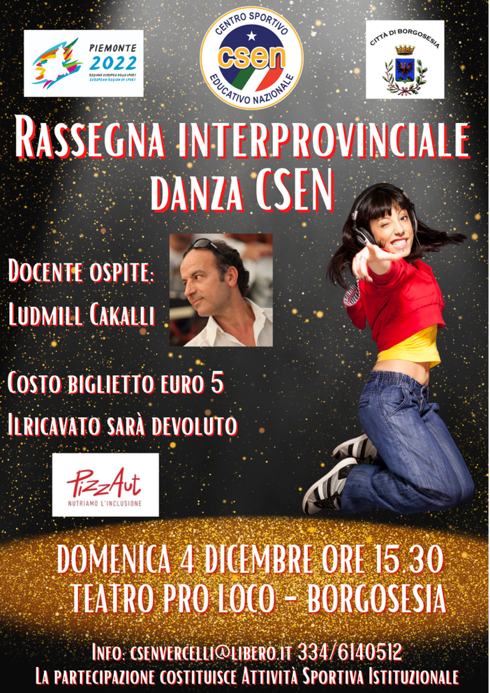 RASSEGNA BENEFICA INTERPROVINCIALE DANZA CSEN