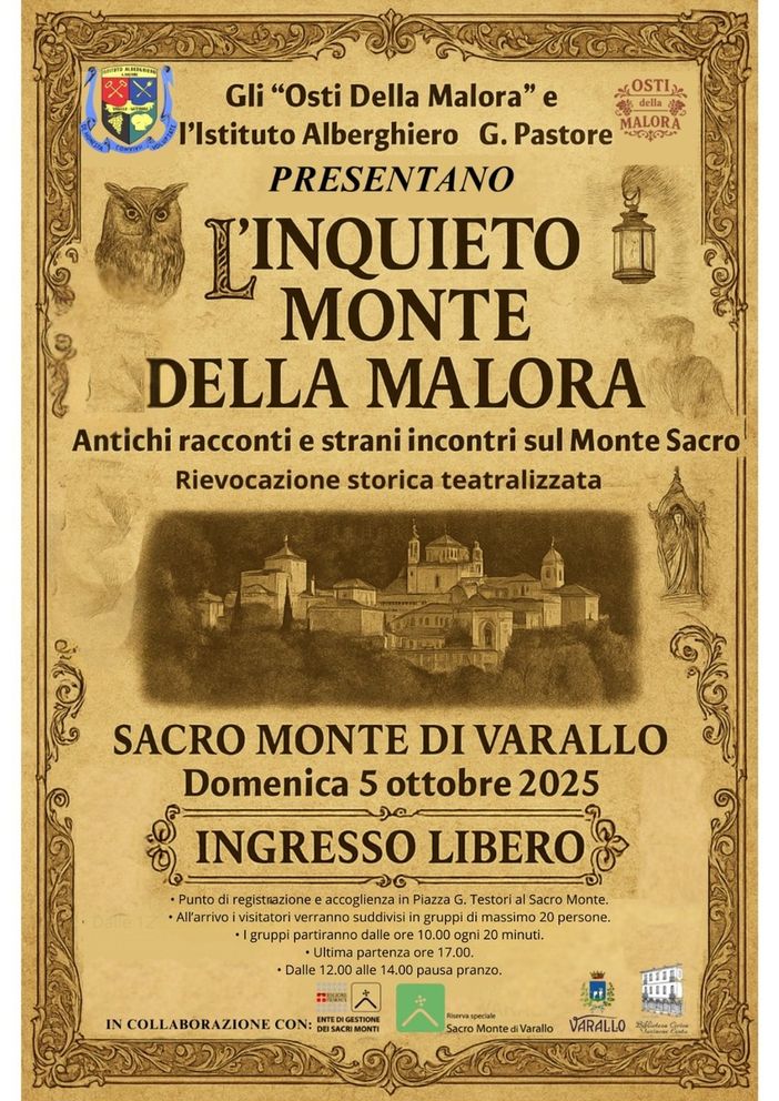 Al Sacro Monte di Varallo la rievocazione storica con gli “Osti della malora”