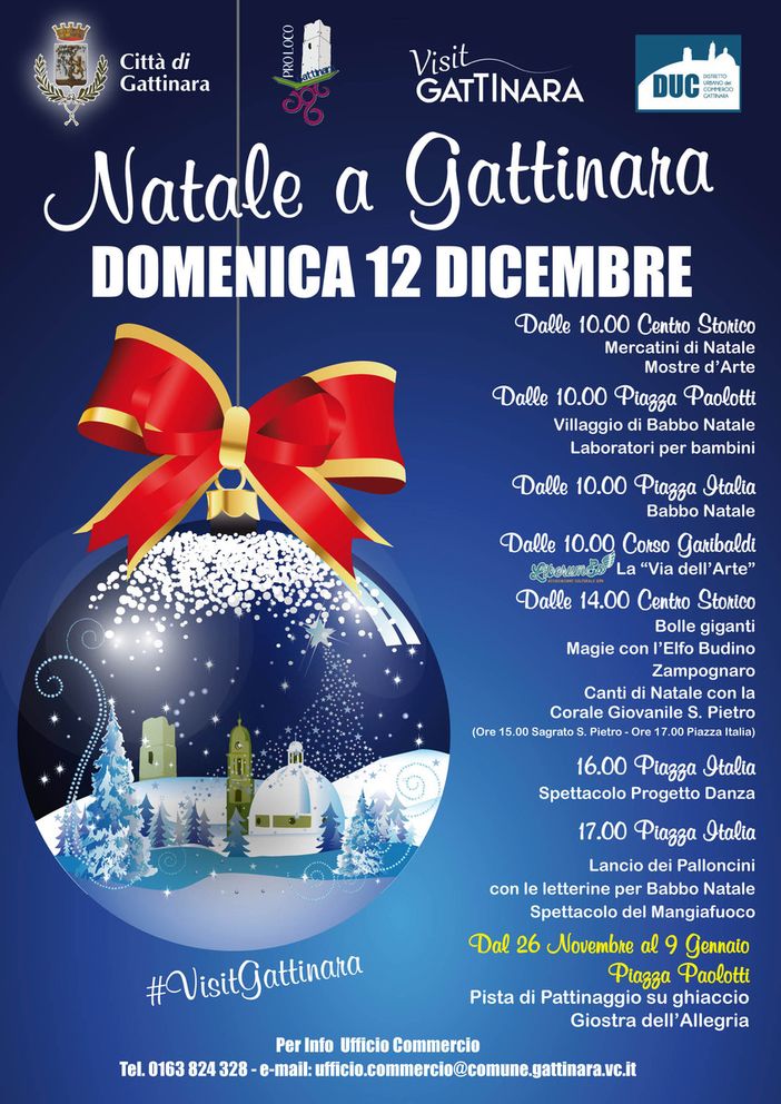 Gattinara si prepara al Natale
