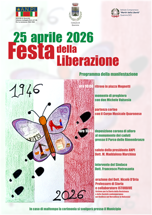 A Quarona il 25 Aprile tra corteo, memoria e orazione ufficiale per l’81° anniversario della Liberazione A Quarona il 25 Aprile tra corteo, memoria e orazione ufficiale per l’81° anniversario della Liberazione