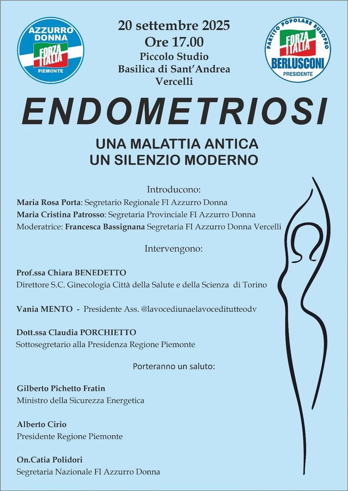 Vercelli, "Endometriosi: una malattia antica, un silenzio moderno"