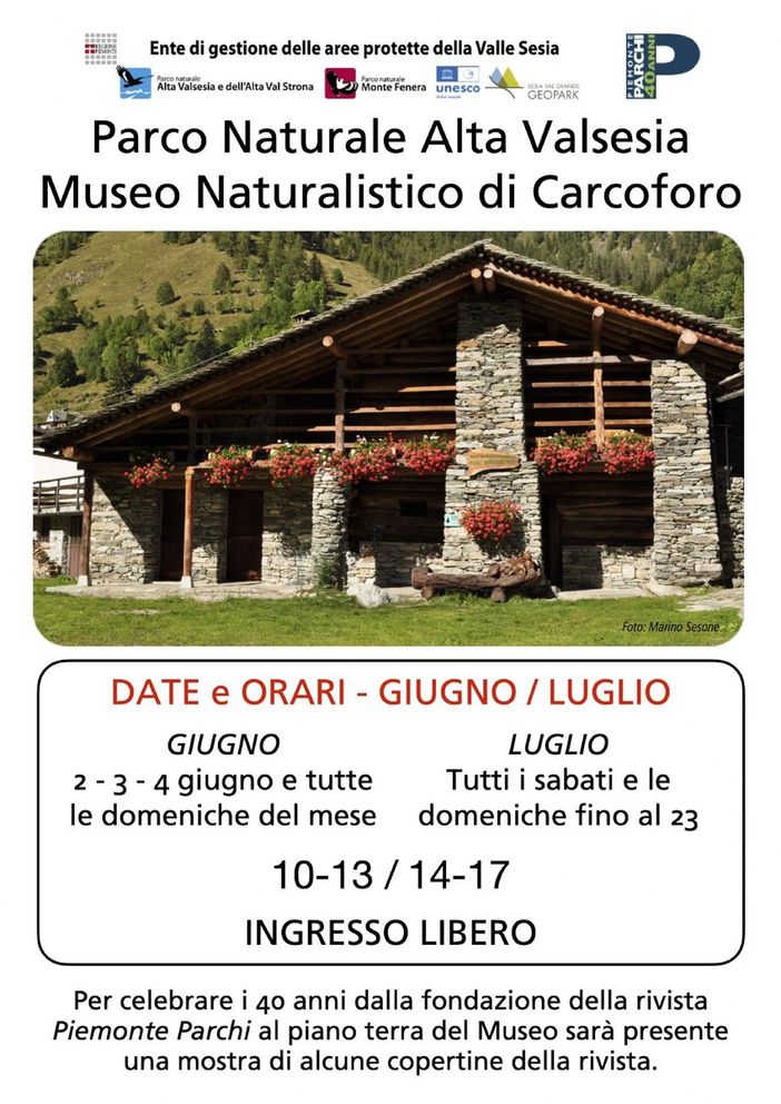 Apertura Museo Naturalistico di Carcoforo Apertura Museo Naturalistico di Carcoforo