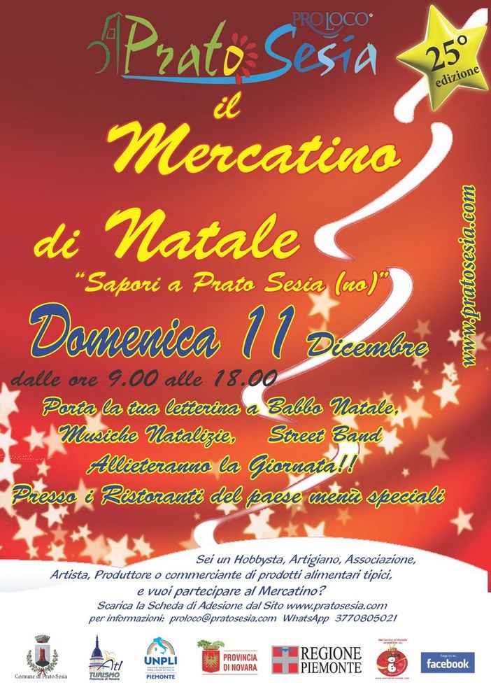 A Prato Sesia in preparazione il mercatino di Natale dell'11 dicembre