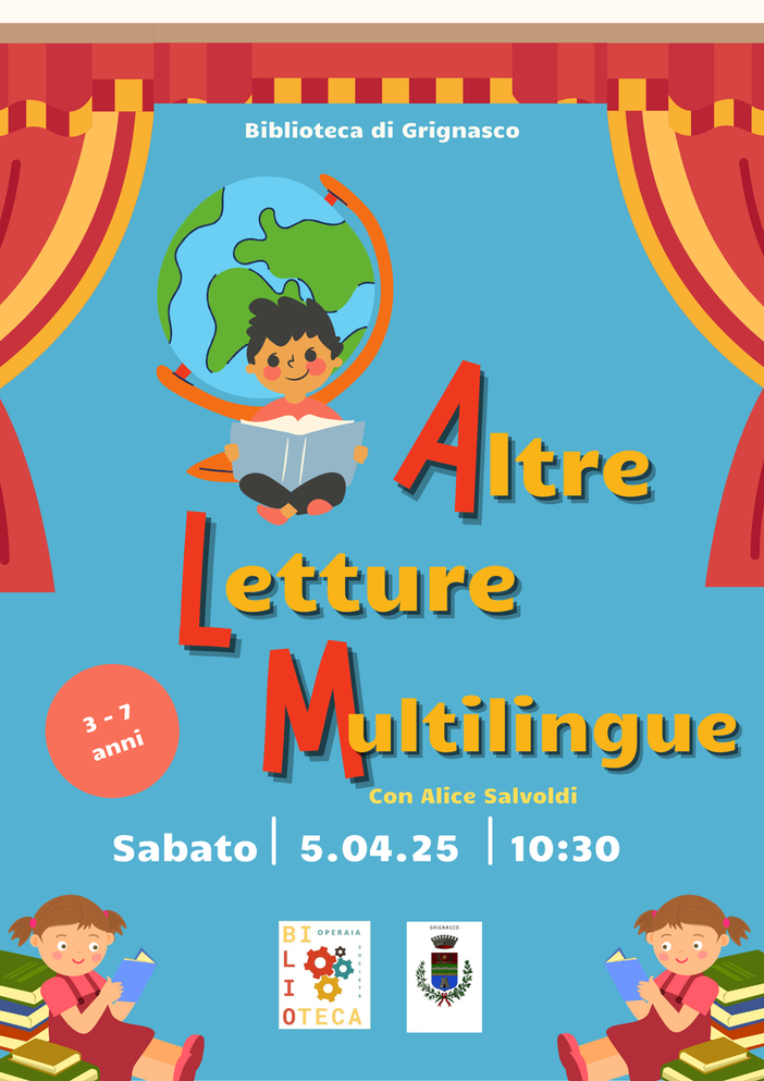 Grignasco: Letture multilingue in biblioteca con Alice Savoldi Grignasco: Letture multilingue in biblioteca con Alice Savoldi