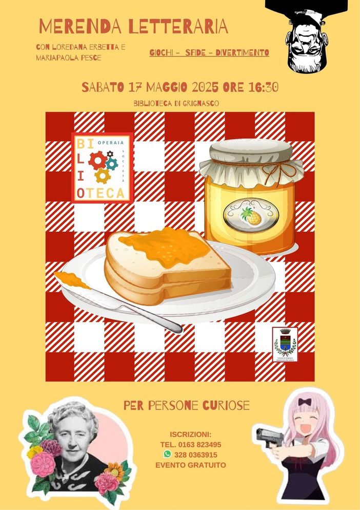 "Merenda letteraria" alla Biblioteca di Grignasco "Merenda letteraria" alla Biblioteca di Grignasco