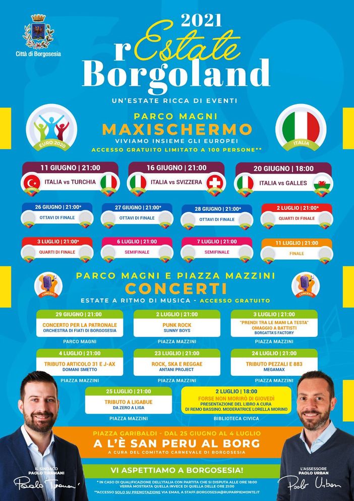 Borgosesia: 2021 Restate a Borgoland, eventi in città Borgosesia: 2021 Restate a Borgoland, eventi in città