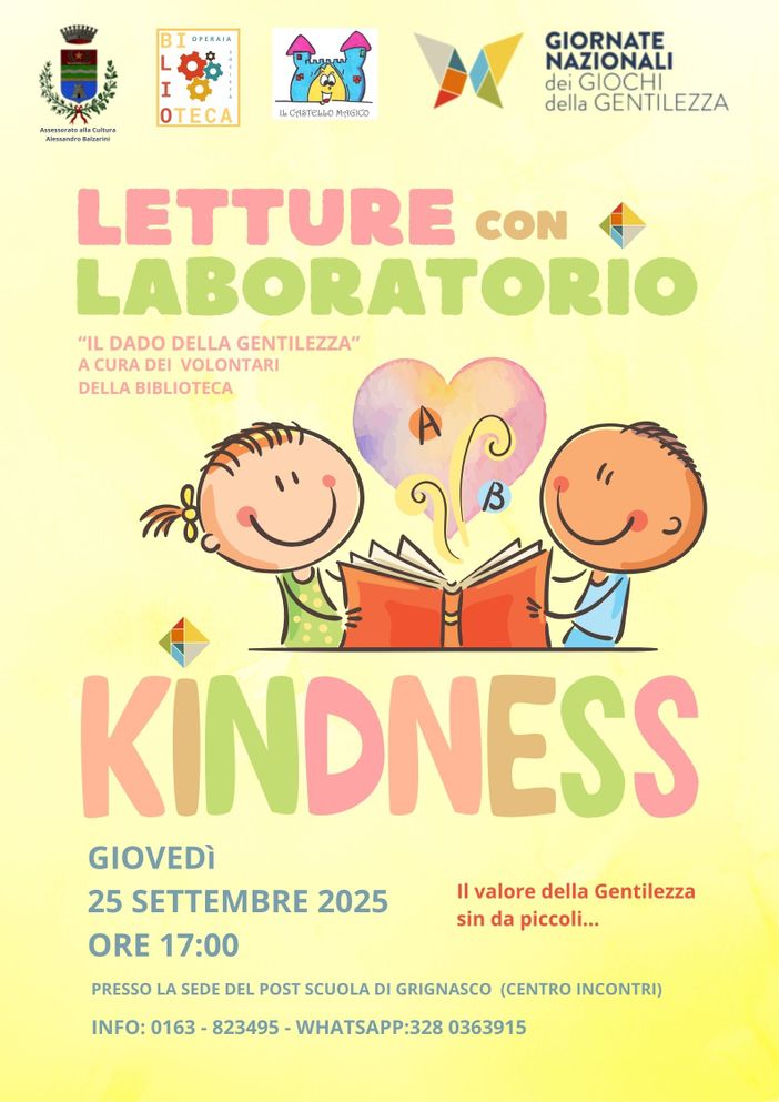 Il dado della gentilezza, letture e creatività per bambini e famiglie in biblioteca