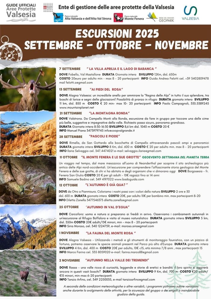 Passeggiate d’autunno in Valsesia: escursioni guidate tra natura e panorami mozzafiato