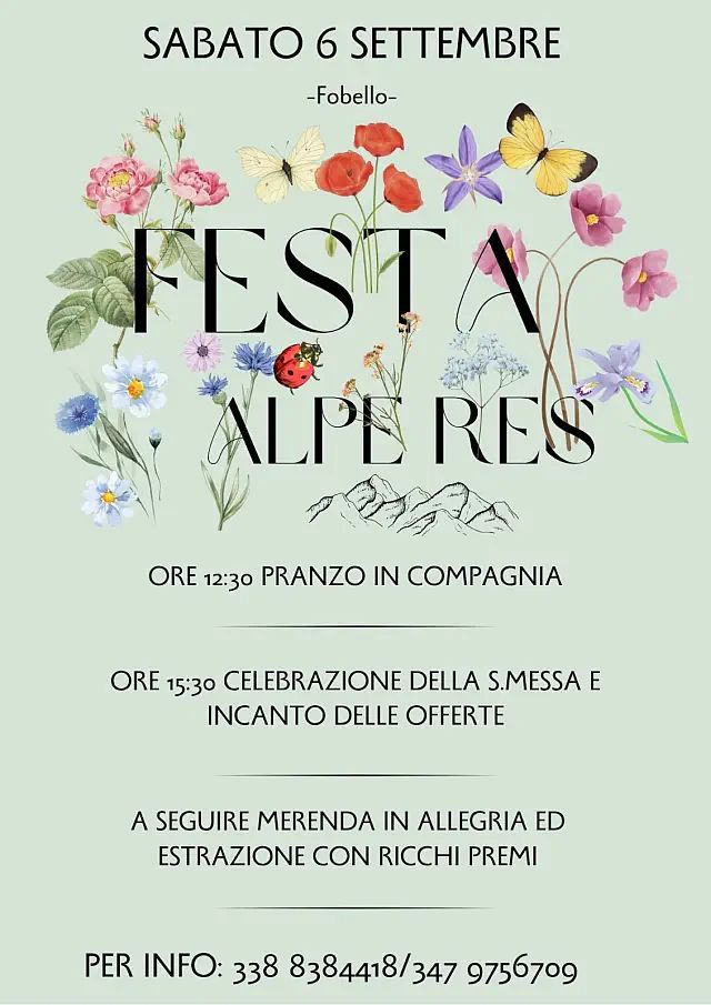 Fobello: Festa alla Res, il belvedere in Val Mastallone