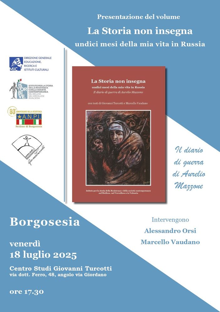 Borgosesia, presentazione del libro "La Storia non insegna" Borgosesia, presentazione del libro "La Storia non insegna"