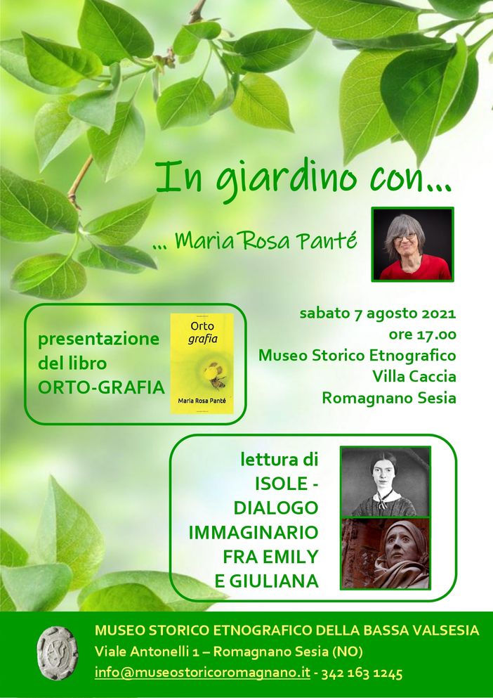 evento Maria Rosa Panté Romagnano 2021