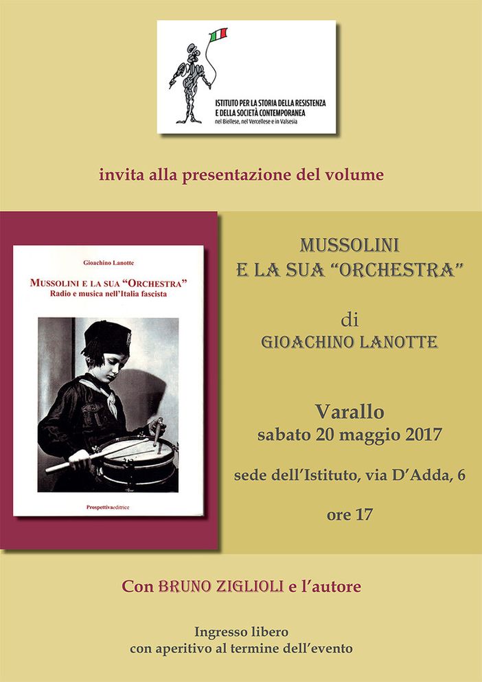 Varallo: Presentazione volume "Mussolini e la sua Orchestra" Varallo: Presentazione volume "Mussolini e la sua Orchestra"