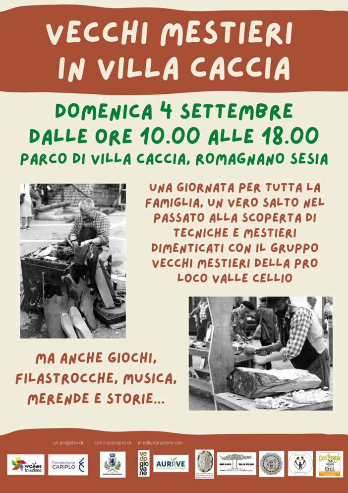 Romagnano: Vecchi Mestieri in Villa Caccia