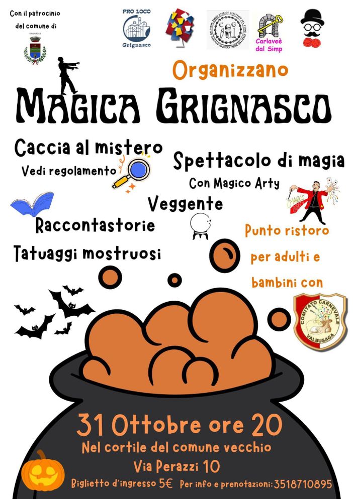 “Magica Grignasco”: la notte di Halloween si accende tra mistero e divertimento