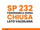 Chiusa la SP 232 Panoramica Zegna - lato Valdilana