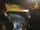 Alice Castello, auto a fuoco, operazioni di spegnimento in serata