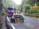 Auto a GPL in fiamme, Vigili del Fuoco di Varallo in azione
