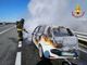 Auto in fiamme sull'A4: intervento dei Vigili del Fuoco Auto in fiamme sull'A4: intervento dei Vigili del Fuoco