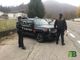 Carabinieri di Coggiola durante un posto di blocco nel lockdown