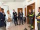 I parlamentari Prisco e Delmastro al comando dei Vigili del Fuoco di Vercelli