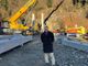 Eraldo Botta nell'area cantiere