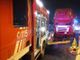 Incendio mezzo pesante in A4 all'uscita di Santhià