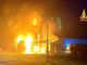 Incendio in una segheria a Campertogno in Valsesia FOTO e VIDEO