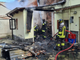 Incendio in un garage: Vigili del Fuoco in azione