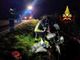 Incidente stradale sulla SP01 a Lignana, Vigili del fuoco in soccorso