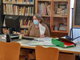 Rosella Quazzola alla sua postazione di lavoro