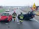 Dal Nord-ovest: scontro fra veicoli sulla A4, un’auto si è capovolta.