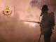 Albano, fiamme nell'ex cartiera