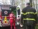 L'intervento dei vigili del fuoco a Gattinara con il 118  (foto vigili del fuoco)
