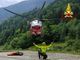 Maltempo in Valsesia, 13 persone evacuate con l'elicottero.