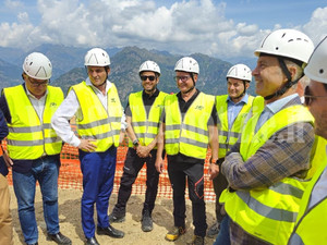 Mera, prende forma la nuova cabinovia: lavori alla stazione di arrivo FOTO e VIDEO di Benedetti per Valsesianotizie.it