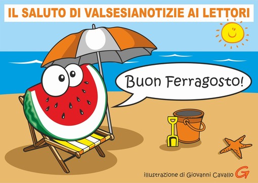 La magia di Ferragosto: Valsesia asciutta e rovente - Illustrazione di Giovanni Cavallo.