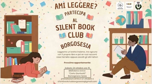 Silent Book Club Borgosesia, un anno di letture condivise: da 13 partecipanti a una comunità di circa 40 persone Silent Book Club Borgosesia, un anno di letture condivise: da 13 partecipanti a una comunità di circa 40 persone