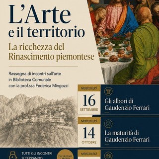 A Romagnano Sesia tre incontri per riscoprire Gaudenzio Ferrari e il Rinascimento piemontese