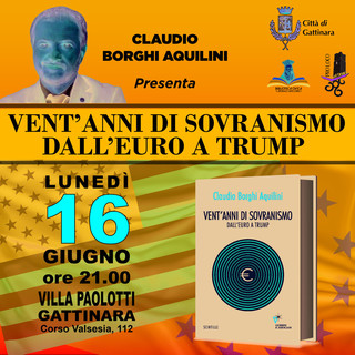 A Villa Palotti, la presentazione del libro: &quot;Vent'anni di sovranismo. Dall'euro a Trump.&quot;