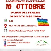 L’itinerario è stato ideato da Tito in collaborazione con ANPI Borgosesia e sarà dedicato in particolare alla memoria di Alessandro Orsi, Sandro