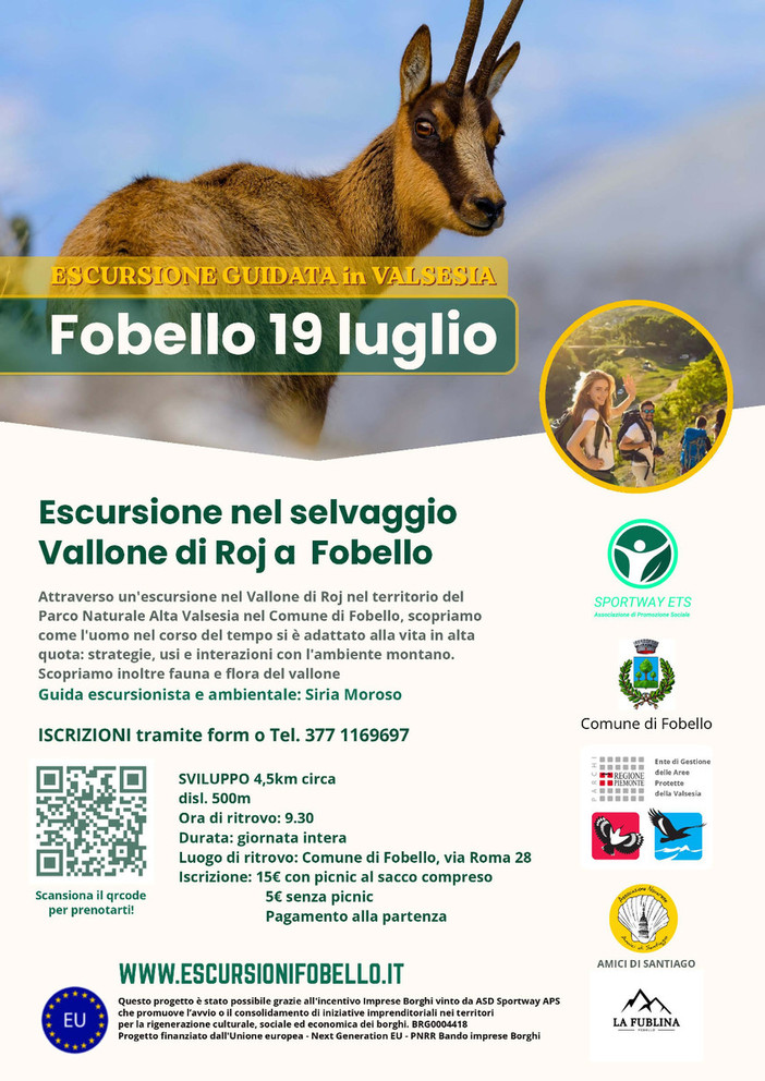 Fobello, escursione guidata nel Vallone del Roj tra natura, storia e vita in alta quota Fobello, escursione guidata nel Vallone del Roj tra natura, storia e vita in alta quota