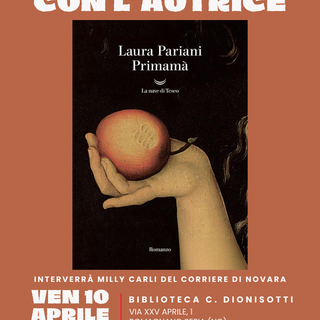 Laura Pariani presenta Primamà alla Biblioteca di Romagnano Sesia