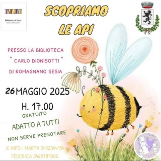 Un mondo da scoprire: le api protagoniste alla Biblioteca di Romagnano
