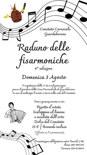 IV edizione del “Raduno delle fisarmoniche” a Guardabosone