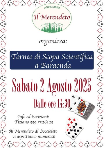 Torneo di &quot;Scopa Scientifica&quot; a Boccioleto