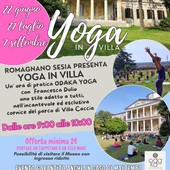 Romagnano Sesia: &quot;Yoga in villa&quot; al parco di Villa Caccia