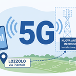 Lozzolo autorizza la nuova antenna 5G: lavori dal 27 aprile al campo sportivo