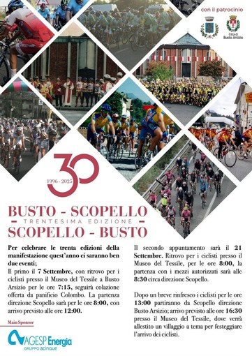 Domenica 21, la Scopello-Busto al via