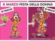 Festa della Donna: mimosa in pubblico e "mazzate" in privato - Illustrazione di Giovanni Cavallo